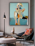 Contemplative Figure Oil Painting