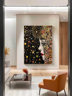 Klimt-Inspired Portrait Painting Luxurious