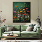 Textured Wildflower Meadow Impressionist