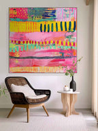 Wall Art Abstract Bohemian Maximalist Pop