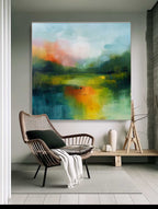Wall Art Abstract Landscape Contemporary Soft