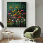 Textured Wildflower Meadow Impressionist