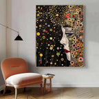 Klimt-Inspired Portrait Painting Luxurious