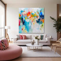 Wall Art Abstract Fluid Brushstroke Edgy