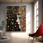 Klimt-Inspired Portrait Painting Luxurious