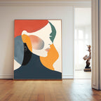 Modern Abstract Portrait Serene Modern