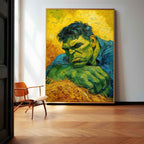 Hulk In Van Gogh Style Post Impressionist