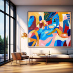 Wall Art Abstract Cubist Figurative Joyful