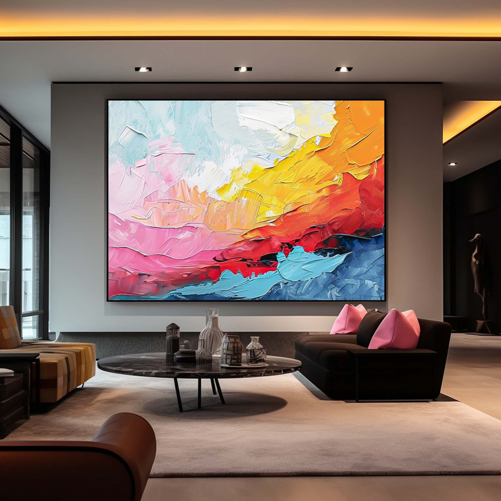 Wall Art Abstract Bold Color Pop Contemporary