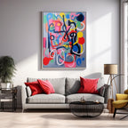 Wall Art Abstract Dense Cheerful Geometric