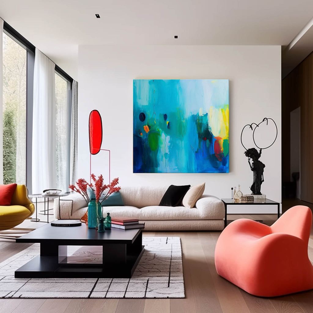 Wall Art Abstract Painterly Raw Scene