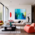 Wall Art Abstract Painterly Raw Scene