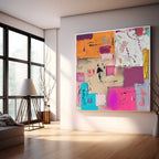 Wall Art Abstract Cheerful Warm Pop