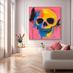 Neo-Expressionist Skull Painting Bold Modern
