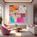 Wall Art Abstract Cheerful Warm Pop