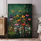 Textured Wildflower Meadow Impressionist