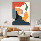 Modern Abstract Portrait Serene Modern