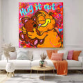 Garfield Hug It Out Pop Graffiti Style Wall Art