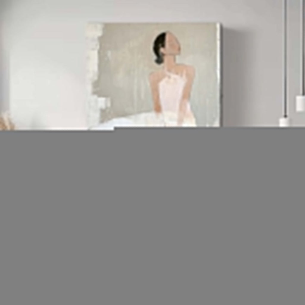 Minimalist Ballerina Painting Serene Wall Art Elegant