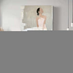 Minimalist Ballerina Painting Serene Wall Art Elegant
