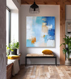 Coastal Abstract Color Block Oil Painting