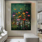 Textured Wildflower Meadow Impressionist