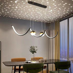 Arisha Nordic Globe Wavy Metal/ Pendant Light