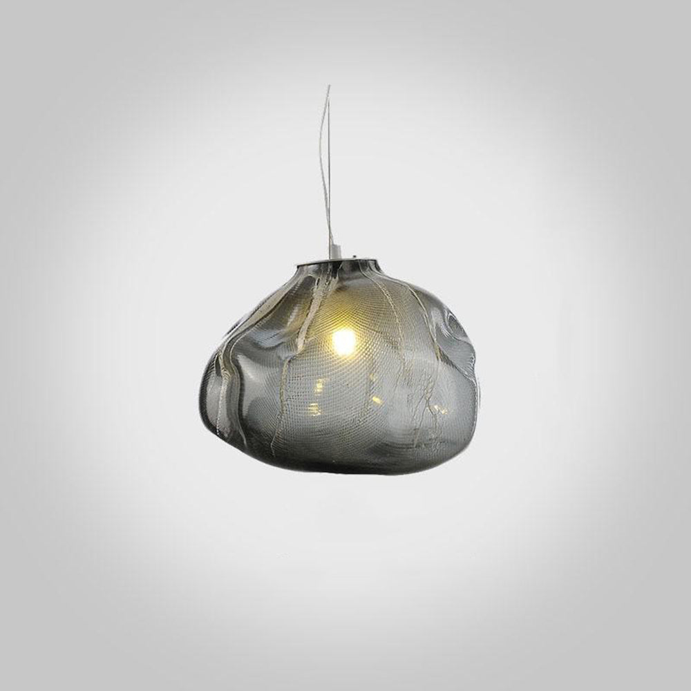Avi Minimalist Spherical Glass Pendant Light, 3 Colour