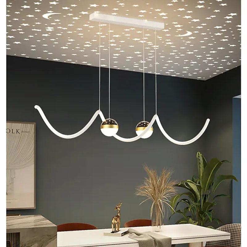 Arisha Nordic Globe Wavy Metal/ Pendant Light