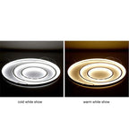 Aluna Pendant Light, Inner Ring Illuminated, White/Black/Gold