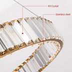 Kristy Elegant Round Crystal Chandelier, Clear