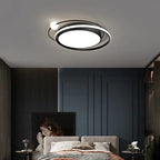 Arisha Modern Multi Orbit Flush Mount Ceiling Light, Black/Gold
