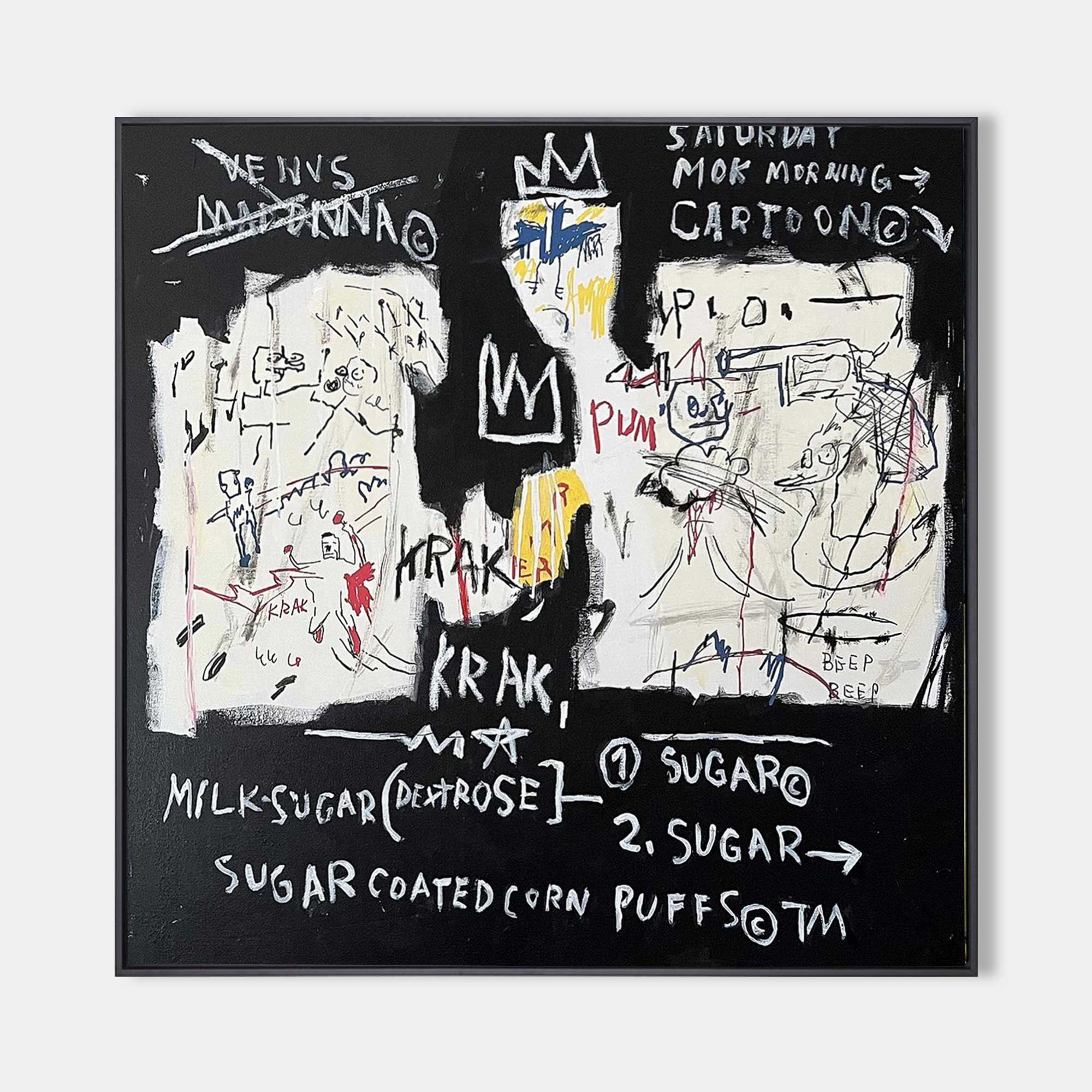 Jean-Michel Basquiat Neo-Expressionist Painting