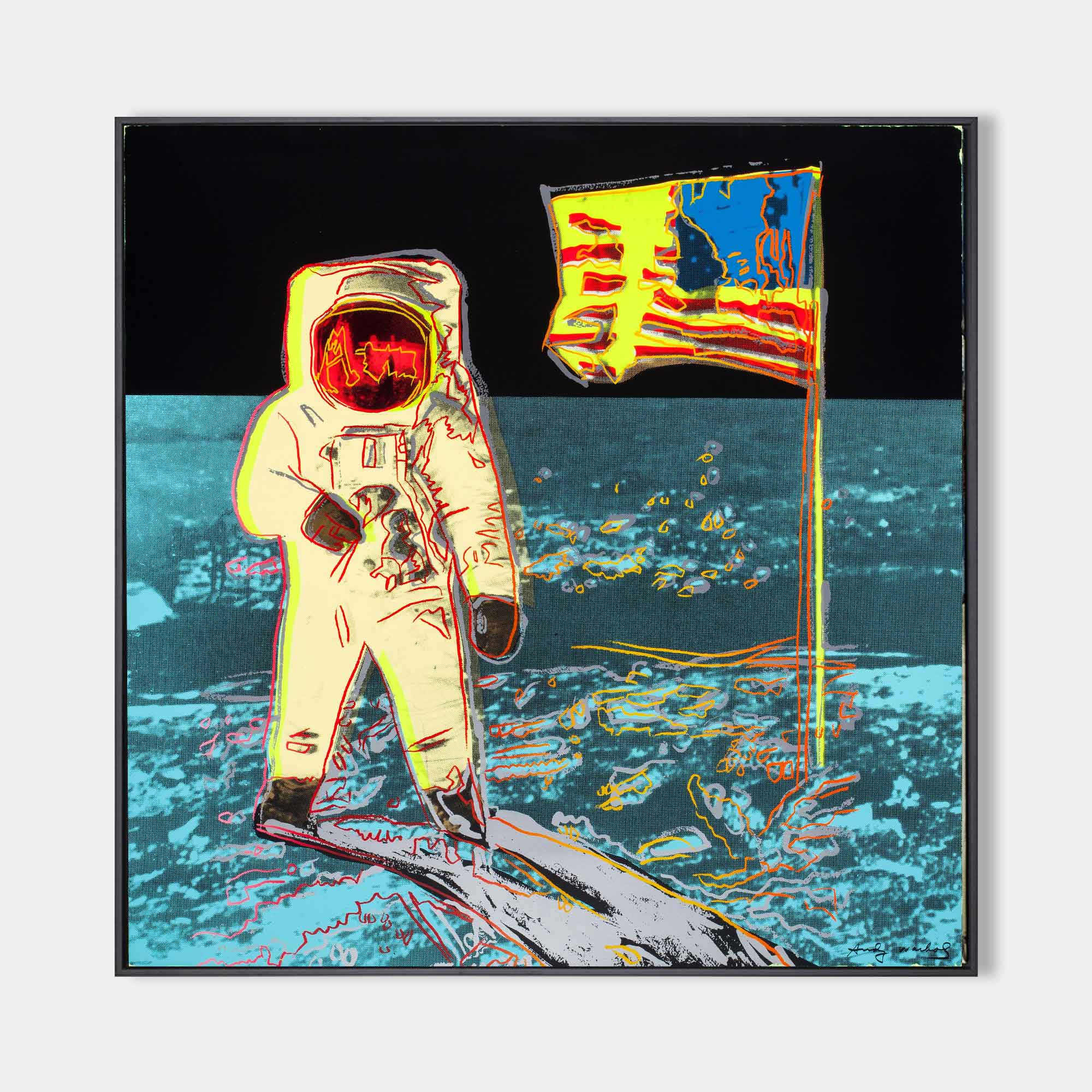 Andy Warhol Moon Landing Pop Art Painting
