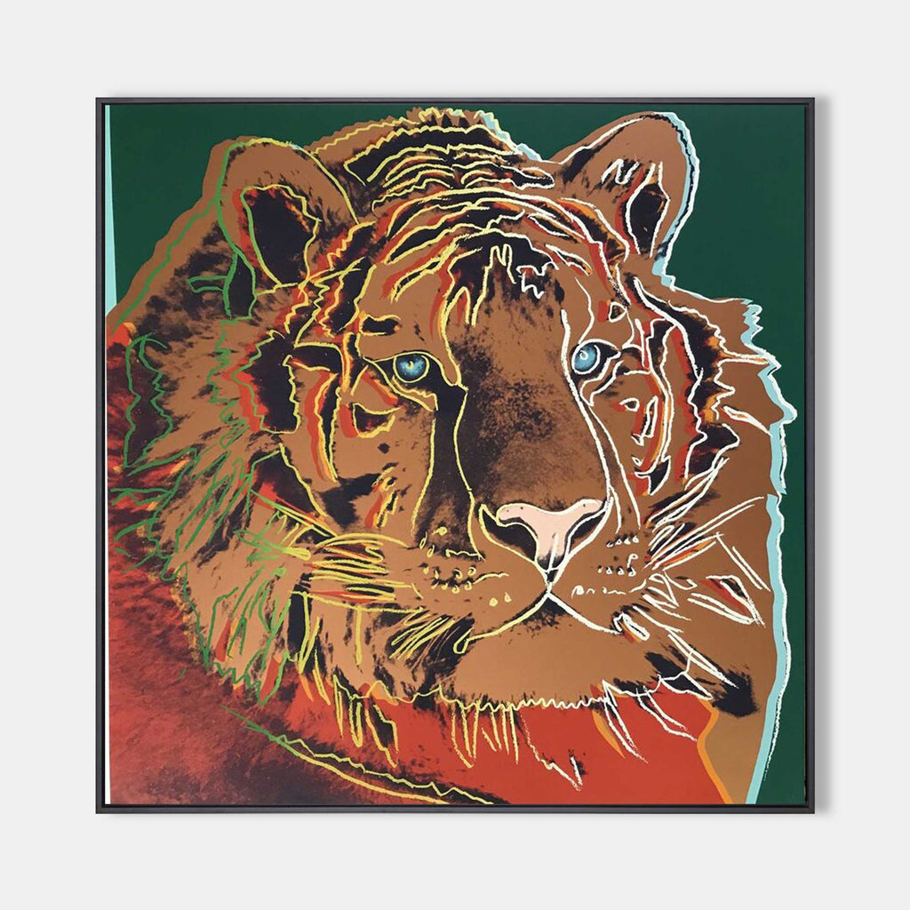 Andy Warhol Endangered Tiger Pop Art Oil Painting
