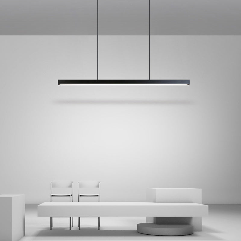 Orva Minimalist Classic Black & White Linear Pendant Light