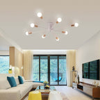 Silva Modern Simple Flush Mount Ceiling Light, 6/8/10 Heads