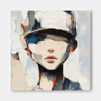 Abstract Impressionist Portrait Cap Painting