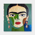 Modern Frida Kahlo Portrait Oil Painting
