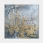 Wabi-Sabi Textured Abstract Oil Painting