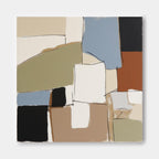 Wall Art Abstract Geometric Serene Painterly