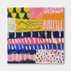 Wall Art Abstract Bohemian Mixed Media