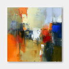 Wall Art Abstract Dynamic Bustling Atmosphere