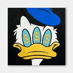 Pop Art Three Eyed Money Donald Duck Painting