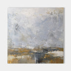 Neutral Tone Landscape Abstract Oil Painting