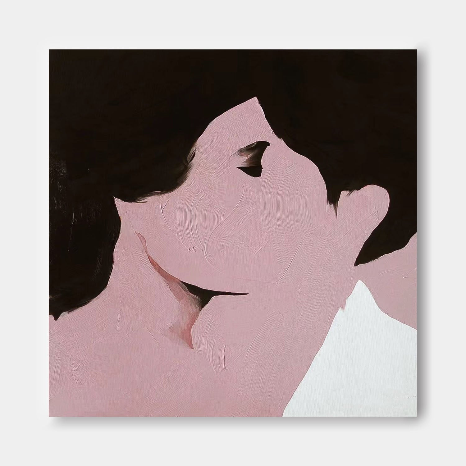 Minimalist Abstract Portrait Intimate Wall Art Elegant