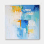 Coastal Abstract Color Block Oil Painting