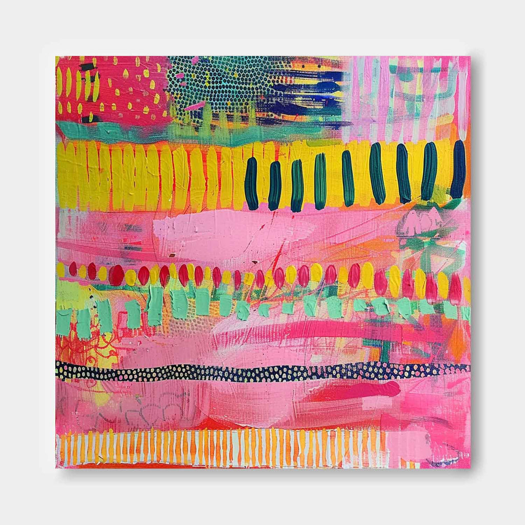 Wall Art Abstract Bohemian Maximalist Pop