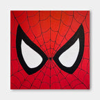Spiderman Mask Close Up Minimalist Wall Art