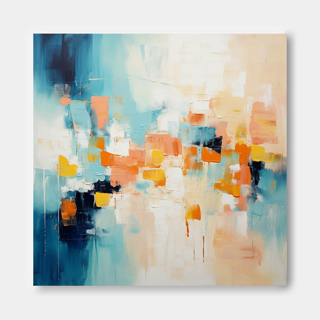 Textured Painting Coastal Color Palette Wall Art